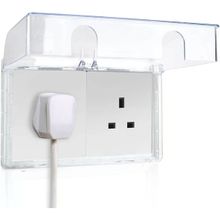 Xspring Elektrik Prizi Kapakları, Çift Pozisyonlu Bebek Güvenlik Kapağı, Duvar Priz Kapağı, Su Geçirmez Elektrik Prizi Koruması, Çocuk Korumalı Priz Kapağı, Banyo ve Dış Mekan Kullanımı İçin (Şeffaf)