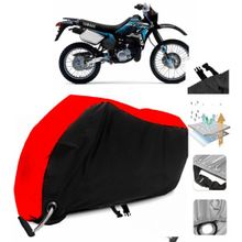 Yamaha DT 125R Siyah Arka Çanta Uyumsuz Ultra Kalın Su Geçirmez Motor Brandası