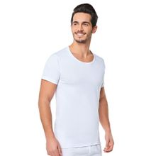 Yaren Tuhafiye 6'lı Paket Seher Yıldız Erkek Kısa Kol Bisiklet Yaka Beyaz Atlet