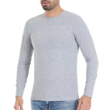 Yaren Tuhafiye Fanila Gri 87 6 Adet Yıldız Erkek Likralı Uzun Kollu T-Shirt
