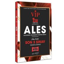 Yargı 2022 ALES VIP Tamamı Çözümlü Son 3 Sınav Çıkmış Sorular