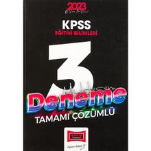 Yargı 2023 KPSS Eğitim Bilimleri Tamamı Çözümlü Muhteşem 3 Deneme Sınavı