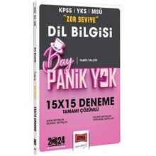Yargı Yayınları 2024 KPSS YKS MSÜ Bay Panik Yok Dil Bilgisi Zor Seviye Tamamı Çözümlü 15x15 Deneme