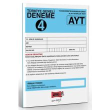 Yargı Yayınları AYT Türkiye Geneli Deneme Sınavı 4