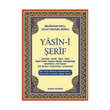 YASIN-I ŞERIF (KOD:015) (CEP BOY, ŞAMUA) TÜRKÇE OKUNUŞLU, BILGISAYAR HATLI - HATICE SAĞLAM