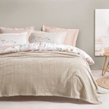 Yataş Bedding Holly Wellsoft Ekru Tek Kişilik Battaniye