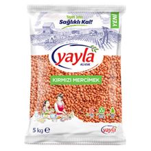 Yayla 5 kg Kırmızı Mercimek