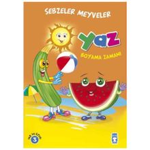 Yaz Sebzeler Meyveler Boyama Zamanı - Kolektif