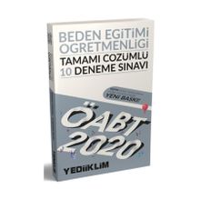 Yediiklim Yayınları 2020 ÖABT Beden Eğitimi Öğretmenliği Tamamı Çözümlü 10 Deneme Sınavı