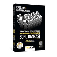 Yediiklim Yayınları 2022 KPSS Eğitim Bilimleri Ösym Ne Sorar Program Geliştirme Tamamı Çözümlü Soru Bankası