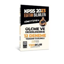 Yediiklim Yayınları 2023 KPSS Eğitim Bilimleri Ölçme ve Değerlendirme Tamamı Çözümlü 12 Deneme