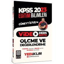 Yediiklim Yayınları 2023 KPSS Eğitim Bilimleri Ölçme ve Değerlendirme Video Ders Notu