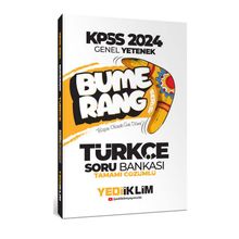 Yediiklim Yayınları 2024 KPSS Genel Yetenek Bumerang Türkçe Tamamı Çözümlü Soru Bankası