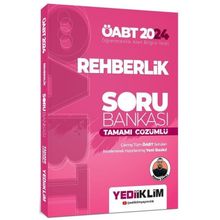 Yediiklim Yayınları - 2024 ÖABT Rehberlik Tamamı Çözümlü Soru Bankası