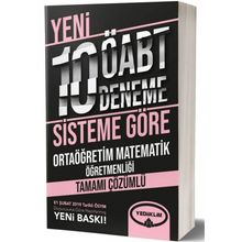 Yediiklim Yayınları ÖABT Ortaöğretim Matematik Öğretmenliği Tamamı Çözümlü 10 Deneme
