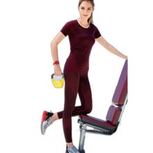 Yeni İnci S211 Bordo Kadın Sporcu Taytı