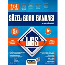 Yeni Tarz Yayınları 8. Sınıf LGS 4 Ders x 4 Fasikül Sözel Yetenek Soru Bankası