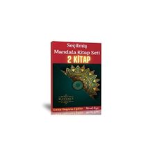 Yetişkinler İçin Seçilmiş Mandala Boyama Kitap Seti 2 Kitap Enine Boyuna Eğitim