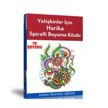 Yetişkinlere Harika Boyama Sayfaları Kitabı Enine Boyuna Eğitim