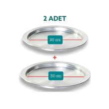 Yıldız çelik 2 adet alüminyum 35 cm künefe ve kadayıf tabağı & tepsisi