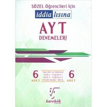 YKS AYT Denemeleri İddialısına Sözel Denemeleri Karekök Yayınları