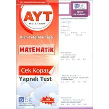 Yks Ayt Matematik Çek Kopar Yaprak Test-Bulut Yayınları