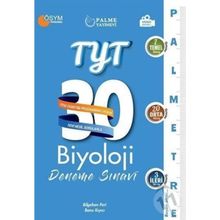 Yks Tyt Biyoloji Palmetre 30 Deneme Video Çözümlü-Palme Yayınları