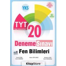 YKS TYT Fen Bilimleri 20 Deneme Sınavı Kollektif Palme Yayıncılık Sınav Kitapları