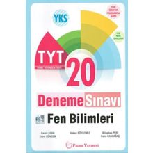 Yks Tyt Fen Bilimleri 20 Deneme Sınavı Palme Kitabevi