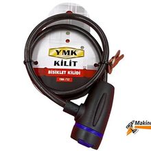 YMK 732 8 mm x 65 cm Bisiklet Kilidi