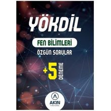 YÖKDİL Fen Bilimleri Özgün Sorular ve 5 Deneme - Akın Dil Yayınları