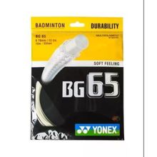 Yonex BG65 10 m Amber Beyazı Badminton Kordajı