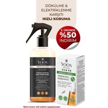 Yoon 2'li Vegan Saç Spreyi ve Saç Serumu - 7 Doğal Aktif - Keratin ve Kolajen İçerikli - Saç Derisi ve Uçları İçin Bakım Seti - Şeffaf