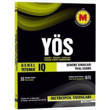 YÖS IQ Deneme Sınavları 35 Sınav Metropol Yayınları