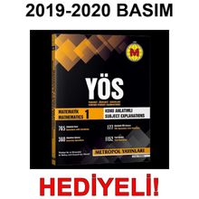 YÖS Matematik 1 Konu Anlatımlı Örnek Çözümlü Metropol Yayınları