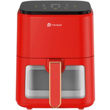 Youban Xiaomi Airfryer 3.5 lt Camlı Kırmızı Fritöz