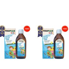 YouPlus Kids Omega 3 2x150 ml Şurup Balık Yağı