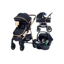 Yoyko Luxury 3 In 1 Siyah Rose Travel Sistem Bebek Arabası
