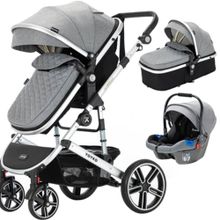 Yoyko Ultimate Travel Sistem 3 in 1 Gri Bebek Arabası