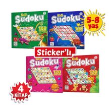 Yükselen Zeka 3 Kitap 5-8 Yaş Stickerlı Sudoku Seti