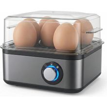Yumurta Pişirme Makinesi, Sesli Uyarı Sistemi, 3 Farklı Kıvam Ayarı, 8 Yumurta Haşlama ve 4 Yumurta Pişirme Kapasitesi, 500W Güçlü Motor, Ev Ofis Kullanımına Uygun Otomatik Yumurta Haşlama Cihazı