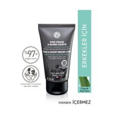 Yves Rocher Soin Visage Barbe Courte Nemlendiren Rahatlatan 50 ml Yüz ve Sakal Bakım Kremi