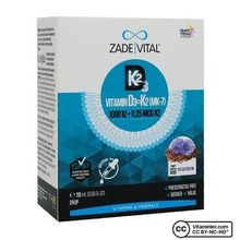 Zade Vital Vitamin D3K2 Keten Tohumu Yağı 20 ml Damla