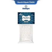 Zampa Beyaz Burgu Kemik Çubuk 5 gr 10'lu Köpek Ödülü