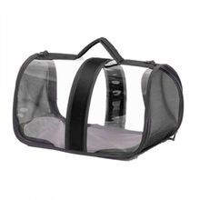 Zampa Flybag Siyah 25x26x44 cm Kedi Köpek Şeffaf Taşıma Çantası