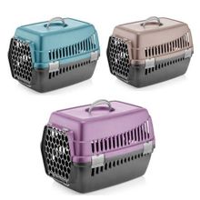 Zampa Renkli Küçük Boy 49x35x32.5 cm Kedi Köpek Taşıma Box