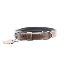 Zampa Tribeca 2x42 cm Yumuşak Dokulu Gerçek Deri Köpek Tasması