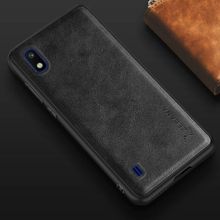 Zebana Samsung Galaxy A10 Siyah Lüx Deri Kılıf