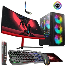 Zeiron XForce P40 i5-3470 16GB RAM 500GB HDD 120GB SSD 4GB GT 730 FreeDOS 23.8 inç Monitör Oyun Bilgisayarı