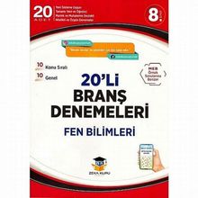 Zeka Küpü Yayınları 8. Sınıf Fen Bilimleri 20'li Branş Denemeleri